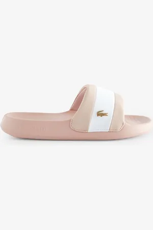 Lacoste Lyserød Logo Stribet Slider