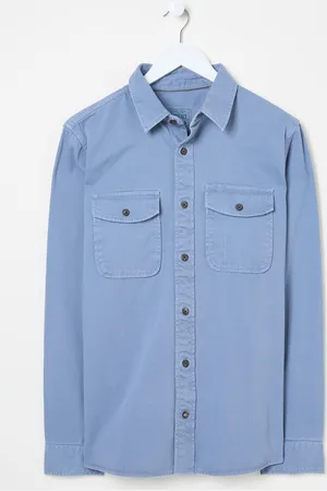 Fat Face FatFace 100% Cotton Long Sleeve Filey Plain ShirtXL Reg