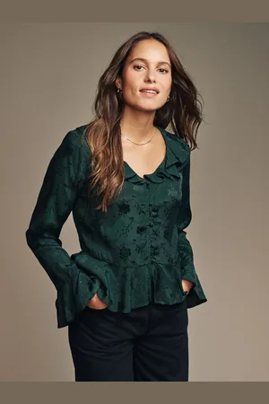Laura Ashley Jacquard Frill Blouse40