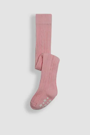 JoJo Maman Bébé Cable Ribbed TightsOp til 6 måneder (50 - 68cm)