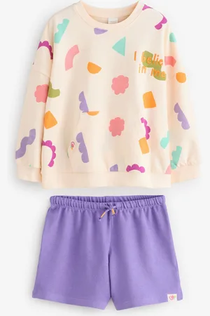 Next 100% Cotton Sweatshirt and Shorts Set (3mths-7yrs)6 - 9 måneder (68 - 74cm)
