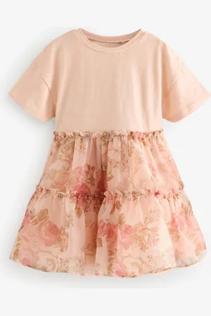 Next Short Sleeve Mesh Dress (3mths-7yrs)6 - 7 år (116 - 122cm)