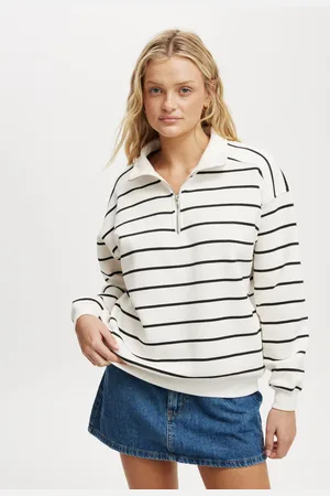Cotton On Oversized Classic Fleece Half Zip SweatshirtSmall