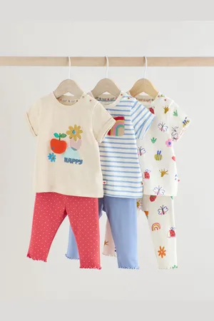 Next Printed Character Baby Tops and Leggings 6 Pack Set6268cm