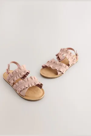 Next Leather Ruffle Sandalsuk1eu33