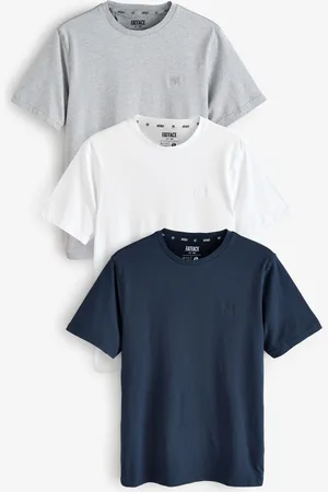 Fat Face FatFace 100% Cotton Short Sleeve T-Shirts 3 Pack4XL høj
