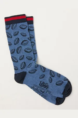 Fat Face Lions Tour Socks in a Boxonesize