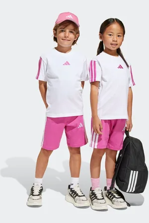 adidas Essentials 100% bomuldsshorts og T-shirtsæt110116cm