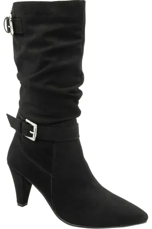 Ravel Suede Pointed-Toe Mid-Calf Boots