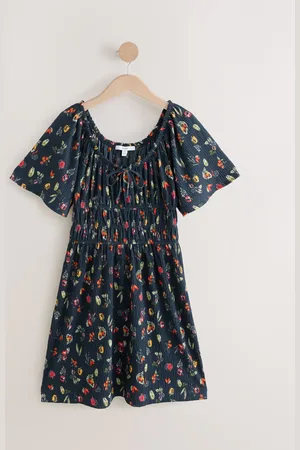 Next Kortærmet Slips Front Jersey Mini Kjole38
