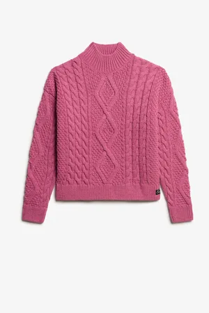 Superdry Aran Kabelstrik Polo Trøje38