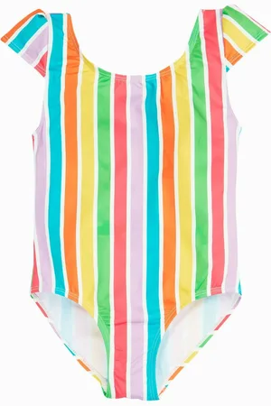 Frugi Blue Rainbow Marina Swimsuit Swimwear122128cm