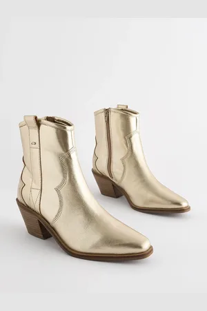 Next Forever Comfort Leather Ankle Western Cowboy Boots