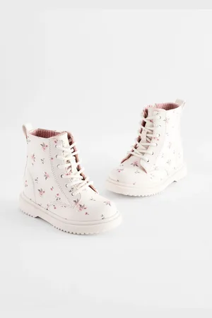 Next Floral Lace Up Ankle Boots