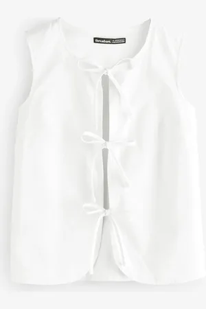 Threadbare Tie Front Blend Waistcoat40