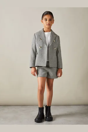 Reiss Charlie Checked Double Breasted Suit Blazer7 - 8 år (122 - 128cm)