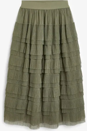 Next Mesh tyl midi nederdel38