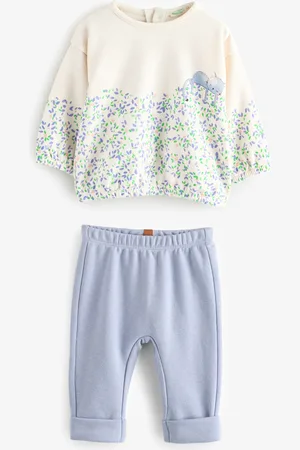 Benetton Baby Blue Stretch Fleece 2 Piece Set5662cm