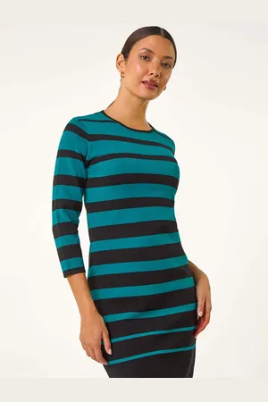 Roman Gradient Stripe Knitted Dress42