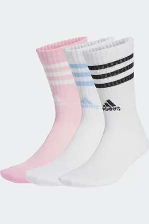 adidas 3 Stripe Crew Socks 3 PackUK 4.5 - 5.5