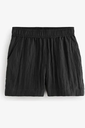 Next Textured Crinkle Elasticated Waist Shorts46 Høj