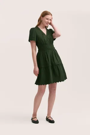 Finery London Reece Cotton Ric Rac Detail Short Dress44