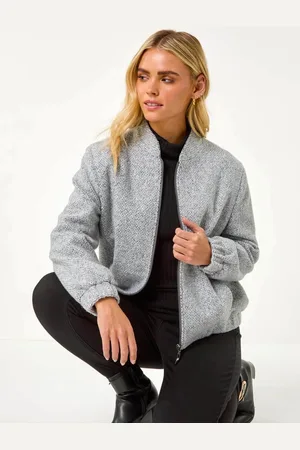 Roman Petite Textured Bomber Style Jakke44