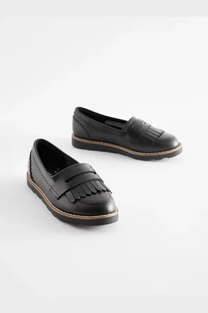 Next Leather Tassel Loafer School Shoes