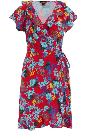 Pour Moi Frill Wrap Woven Beach Kjole42