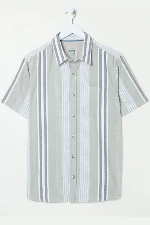 Fat Face FatFace Short Sleeve Oask Stripe ShirtM Høj