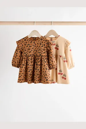 Next Baby 100% bomuldstrøje Kjole 2 Pakke (0måneder-2år)Op til 3 måneder (62cm)