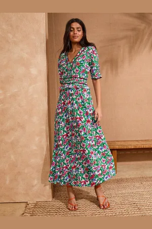 Love & Roses Peplum Tea Midi Dress44