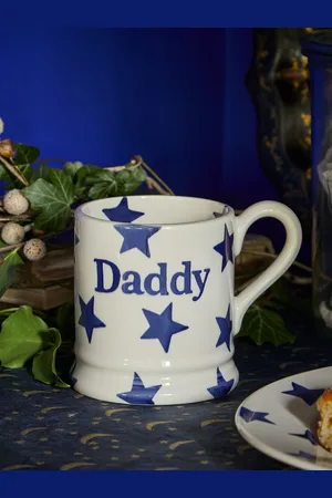 Emma Bridgewater Blå Star Daddy 1/2 Pint MugEn