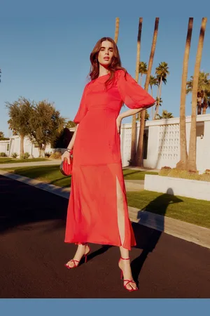 Friends Like These Short Puff Sleeve Chiffon Maxi Dress40