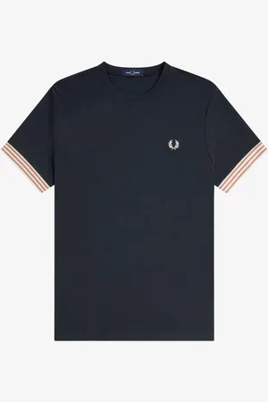 Fred Perry Striped Cuff T-ShirtSmall