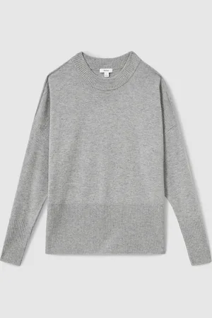 Reiss Faye Geometric Colour-Block Jumper With Wool And CashmereM