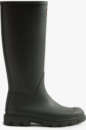 Hunter Grøn Downpour høj Wellies3