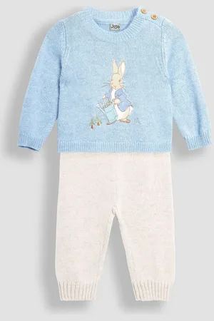 JoJo Maman Bébé Peter Rabbit Appliqué Sweatshirt & Trouser Set12 - 18 måneder (80 - 86cm)