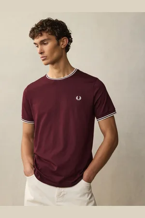 Fred Perry T-shirt i bomuld med Twin Tipped Logo 100%XXL