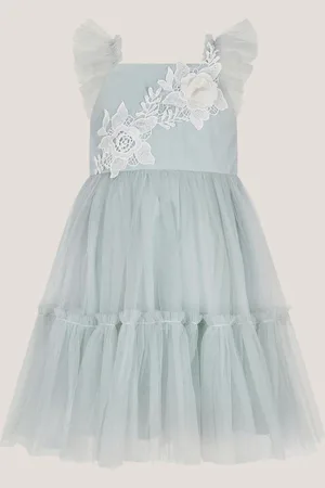 Monsoon Baby Eva Floral Embroidered Tulle Dress9298cm