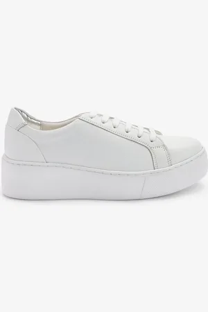 Next Signature Forever Comfort Leather Suede Chunky Wedge Platform Trainers