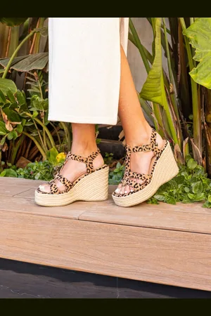 Novo BEATRIX Tbar Wedge Espadrille Sandalseu41