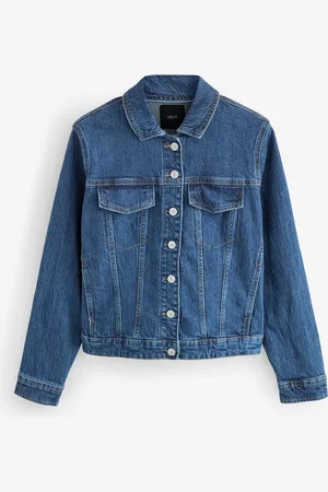 Next Denimjakke med fuld buste40lille