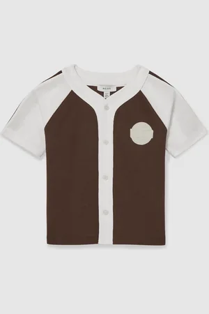 Reiss Nori Cotton Waffle-Knit Badge Shirt158164cm