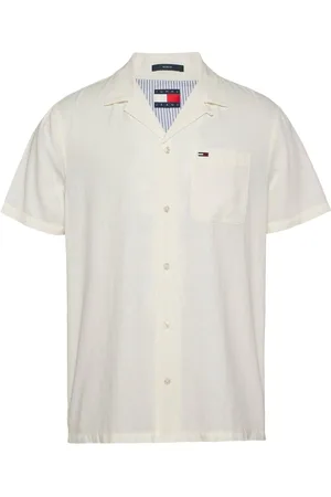 Tommy Hilfiger Hør Blend Kortærmet SkjorterStor