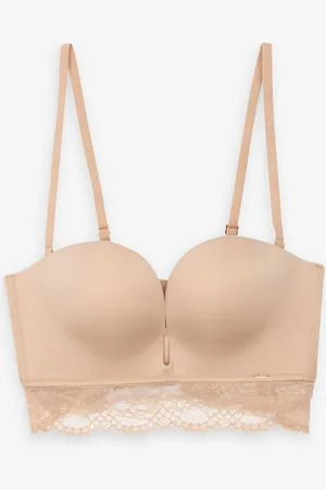 Lipsy London Stropløs blondebra med dyb udskæring80A