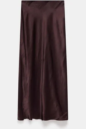 mint&berry Satin Slip Midi NederdeleX-Large