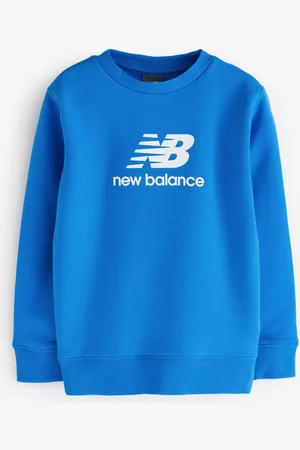 New Balance Drenge Stacked Logo Sweatshirt7 - 8 år (122 - 128cm)