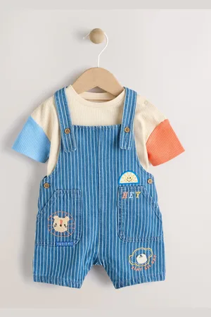 Next Baby Denim smækbukser og Sparkedragt