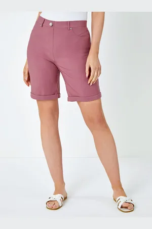 Roman Turned Hem Stretch Shorts48